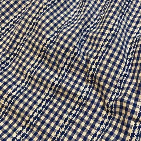 Altar’d state blue and white gingham picnic blouse - Picture 5 of 9